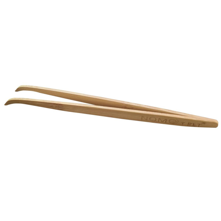 Abgewinkelte Bambus-Pinzetten von Dragon - Umweltfreundlich & Edel - 16,5 cm