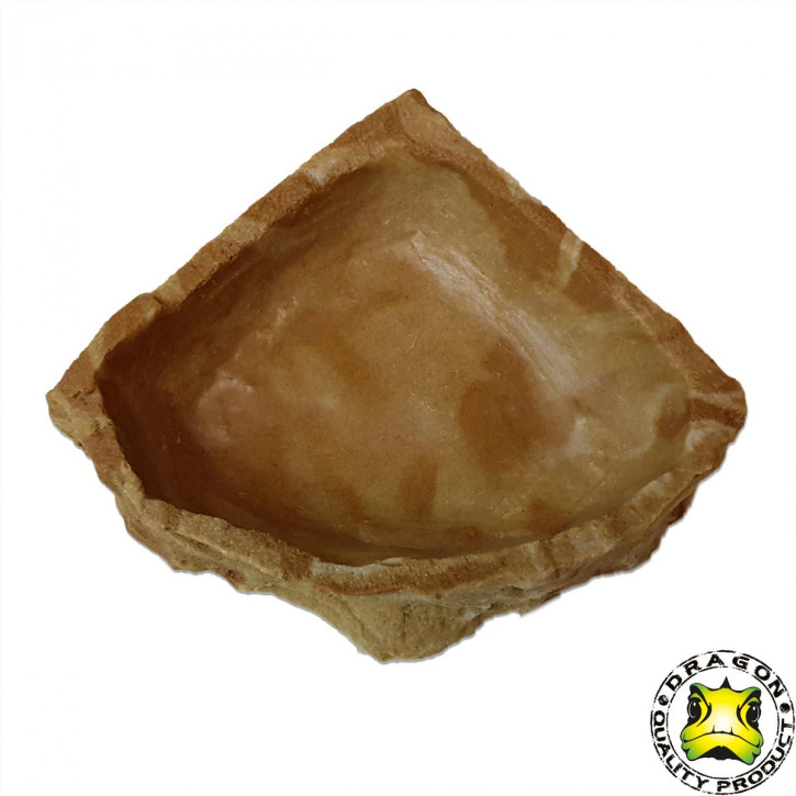 Eck-Felsschale Medium, Sand Stone 500ml 16,5x16,5x4cm