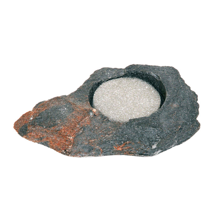 Felsschale mini Lava Rock mit Schwamm 20ml 15x10x2,5cm