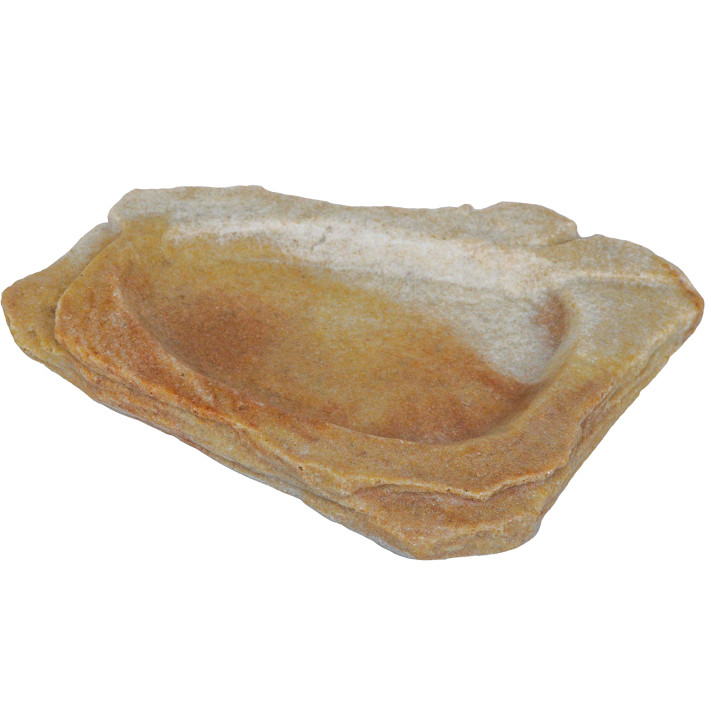 Felsschale flach Sand Stone 100ml 19x16x2cm