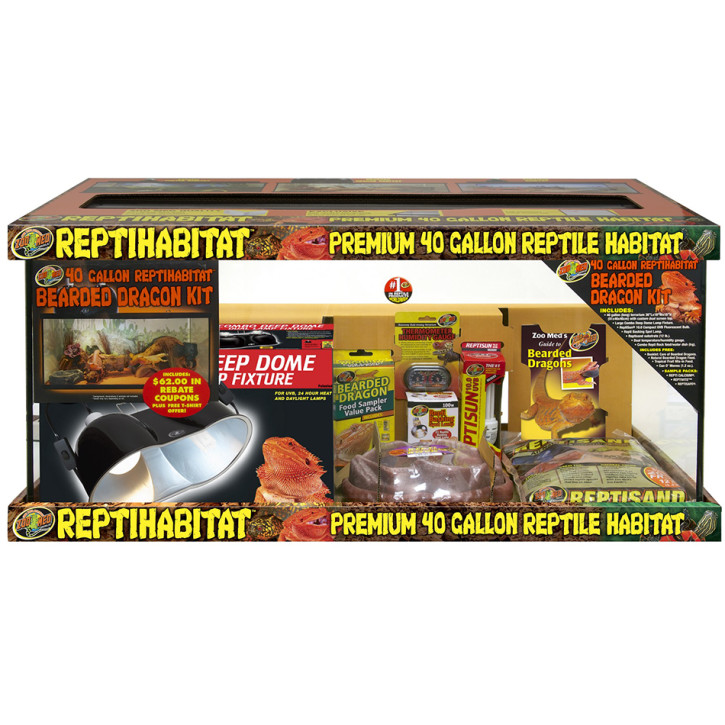 ReptiHabitat Terrarium - Bearded Dragon Kit 91x46x46cm