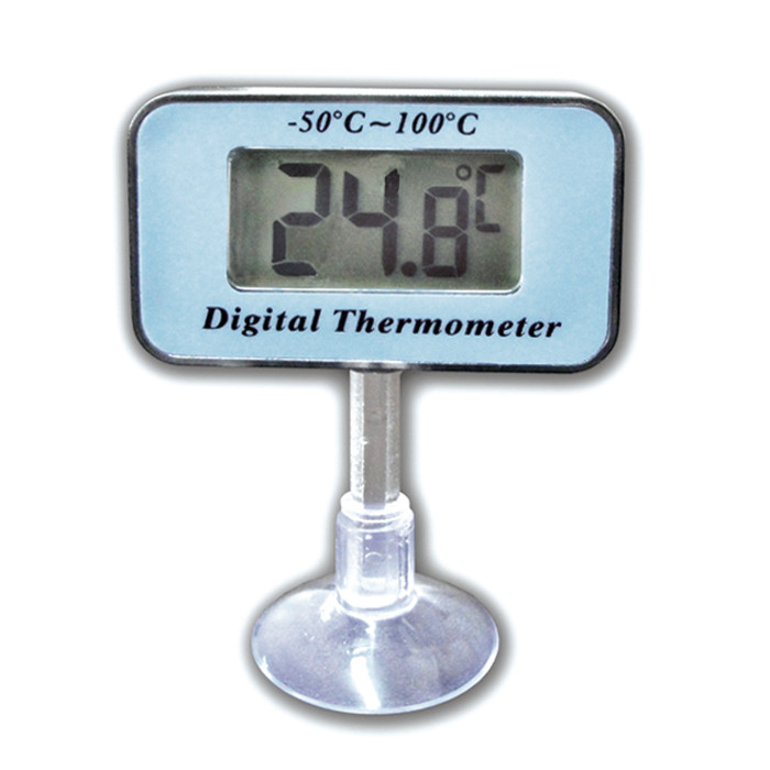 Thermometer digital, 65x41mm, wasserdicht mit Saugnapf