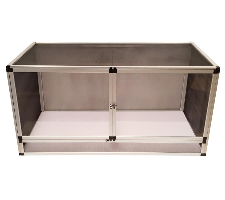 ALU-CAGE Quer XL - 100x50x50 cm Double Door Gazeterrarium