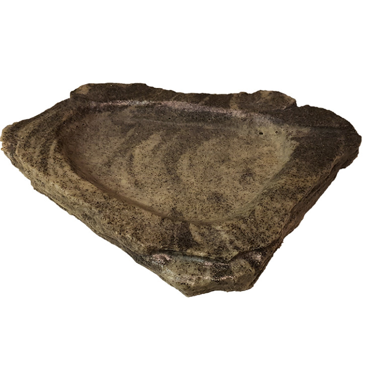 Felsschale flach Granite Rock 100ml 19x16x2cm