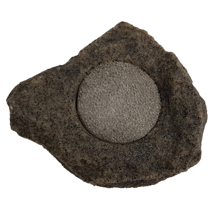 Felsschale mini mini Granite Rock mit Schwamm 10ml 6x6x2cm