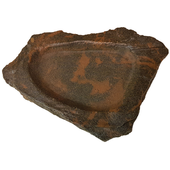 Felsschale flach Lava Rock 100ml 19x16x2cm
