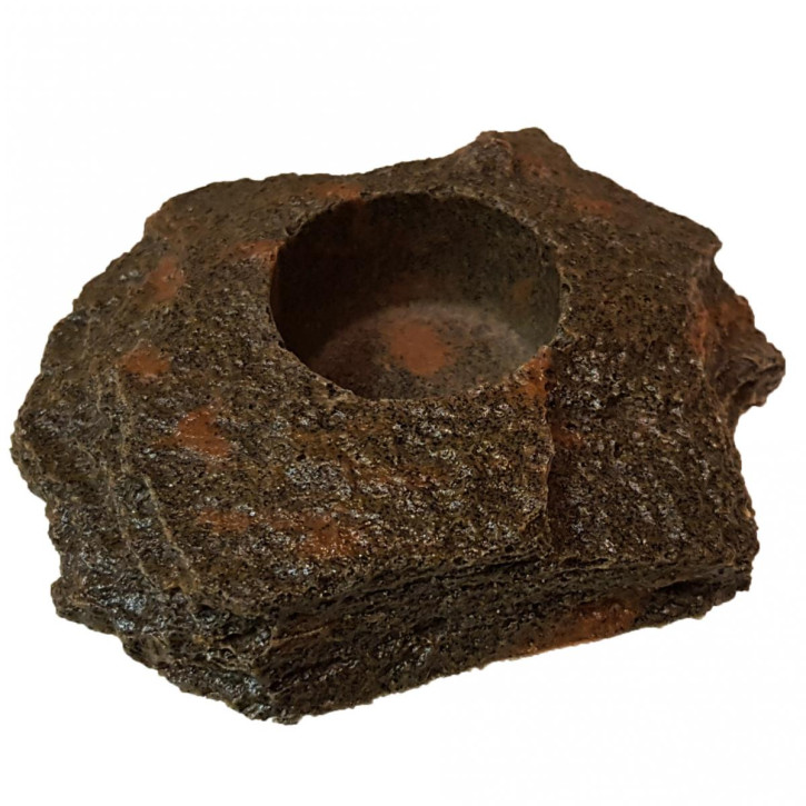 Felsschale Jelly Food Rock - Lava Rock ca.10,5x9,5x2,5cm